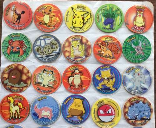 Simba Pokemon Tazos - Large collection of 105 Tazos
