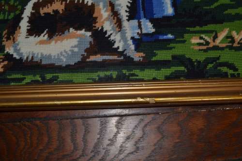 Vintage Tapestry Framed behind Glass