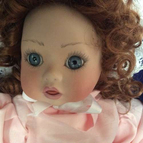 Vintage Porcelain Baby Doll - Little Girl