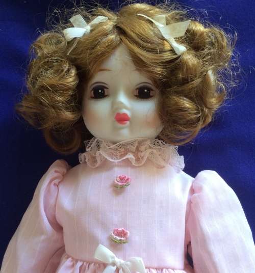 Vintage White Porcelain Doll