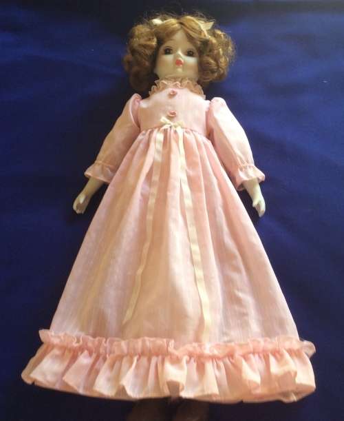 Vintage White Porcelain Doll