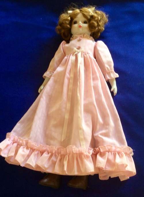 Vintage White Porcelain Doll