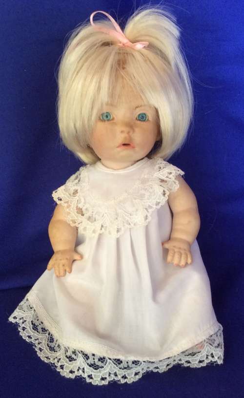 Vintage Bisque Porcelain  String Jointed Baby Dolls