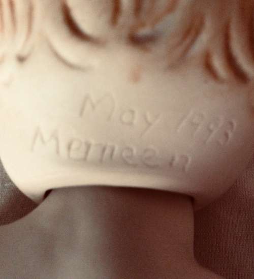 Vintage Bisque Porcelain  String Jointed Baby Dolls