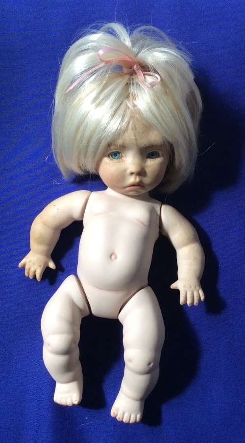 Vintage Bisque Porcelain  String Jointed Baby Dolls