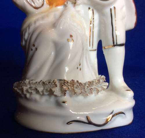 Two Dresden Style Porcelain Figural Groups