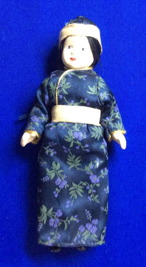 Original All Porcelain Dolls of the World Doll #37 Mongolia