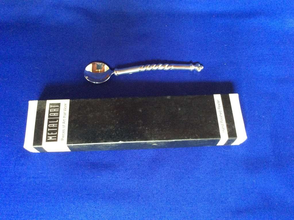 Small Carol Boyes style Bowl and Polished Pewter Spoon