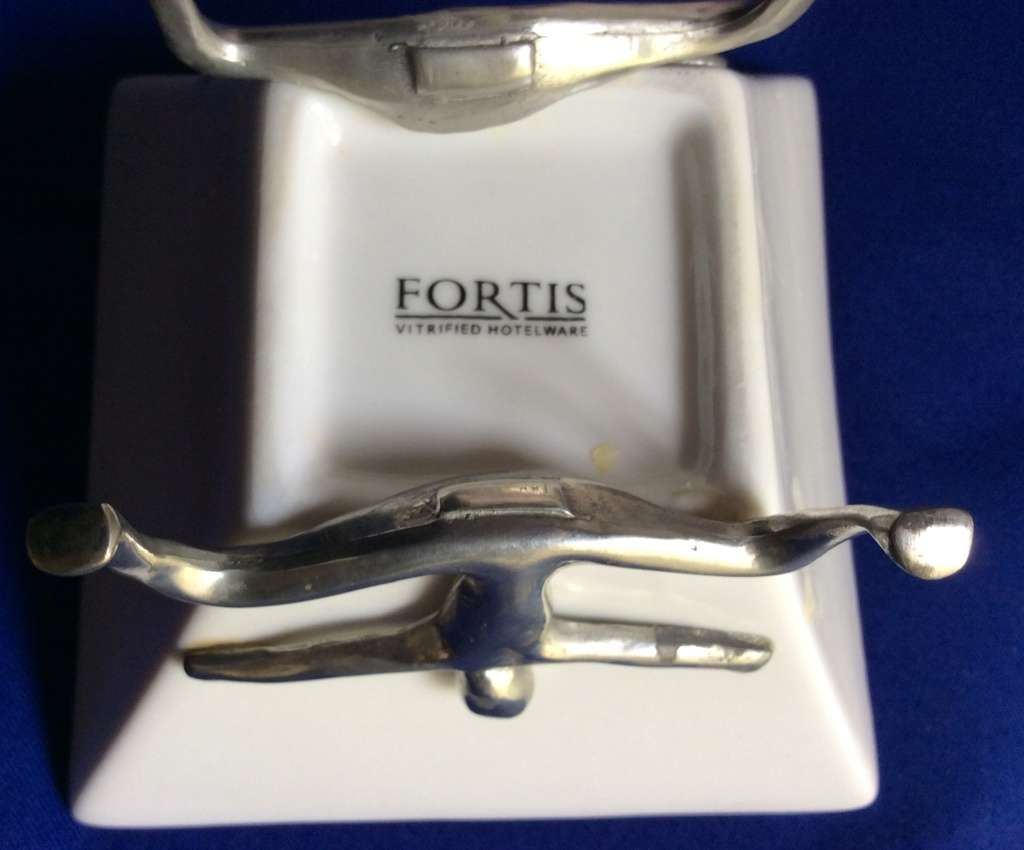 Small Carol Boyes style Bowl and Polished Pewter Spoon