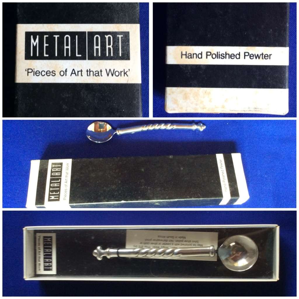 Small Carol Boyes style Bowl and Polished Pewter Spoon