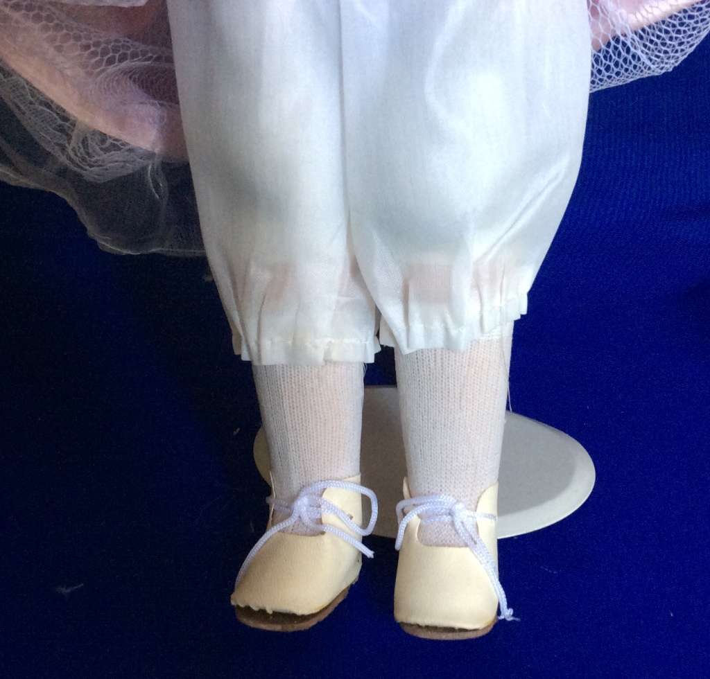 Porcelain Display Doll on Stand