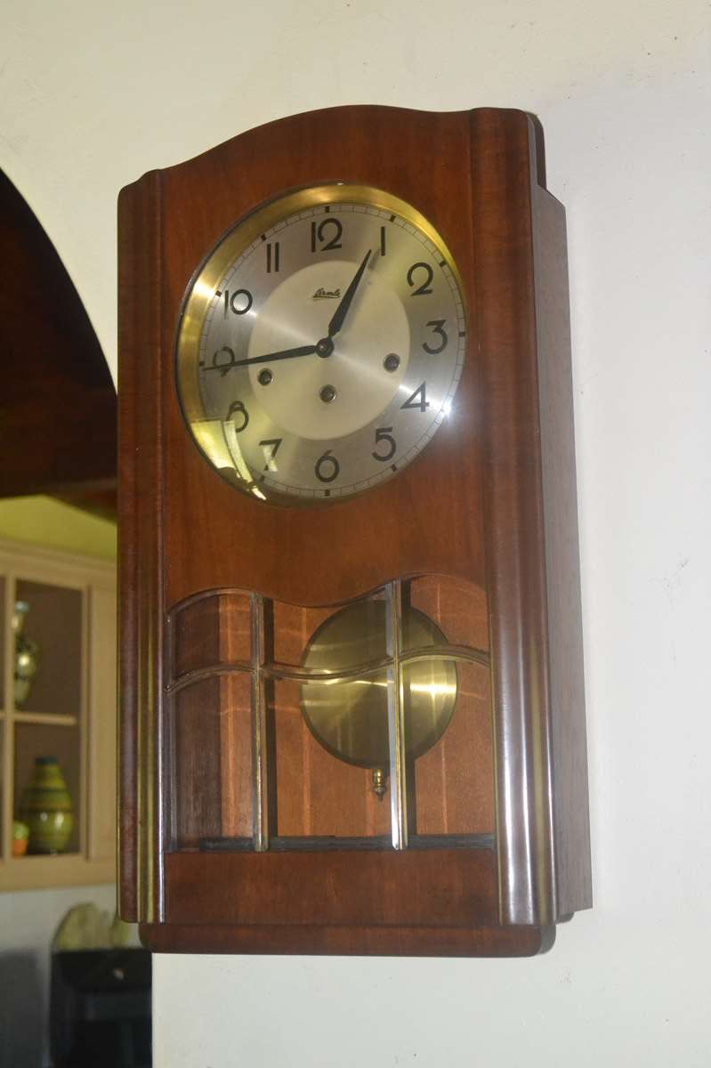 Vintage Hermle Wall Clock with Westminster Chime