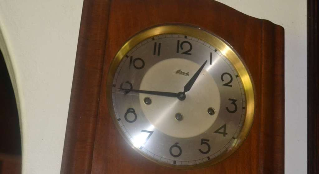 Vintage Hermle Wall Clock with Westminster Chime