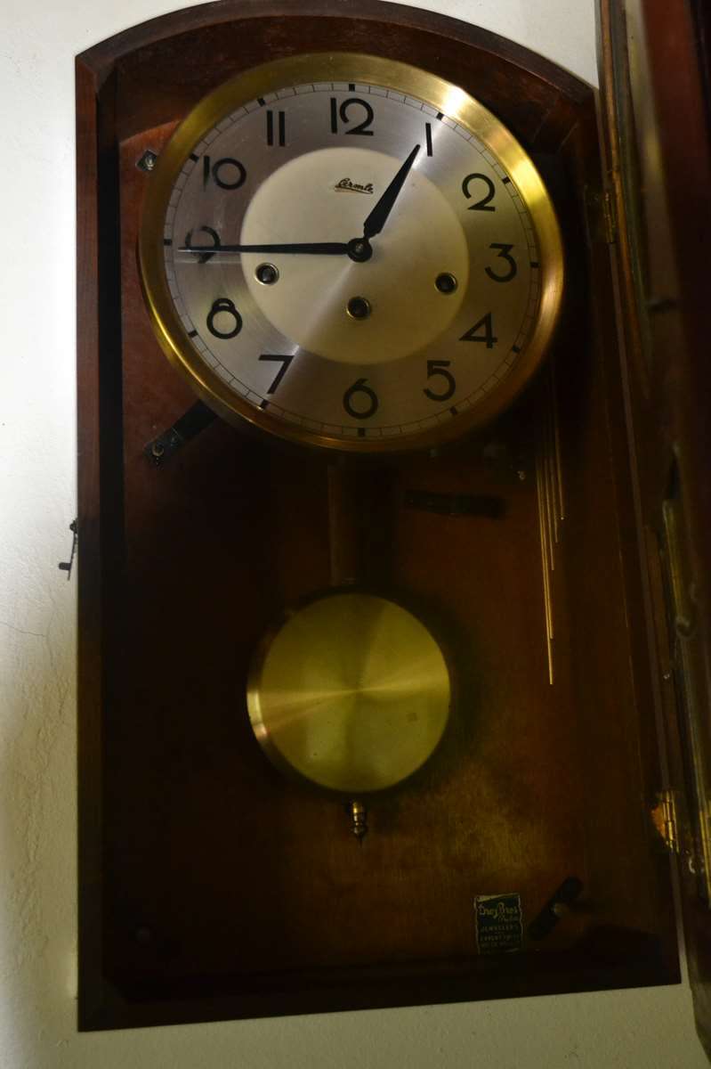 Vintage Hermle Wall Clock with Westminster Chime