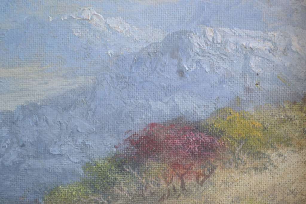 Oil on Board Landscape - Signed John Evans