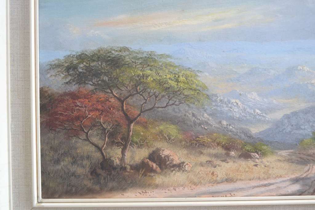 Oil on Board Landscape - Signed John Evans