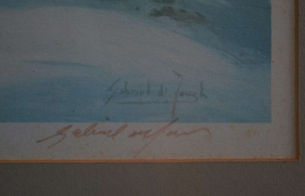 Gabriel de Jongh Print - Table Mountain - Signed with Personalised Message