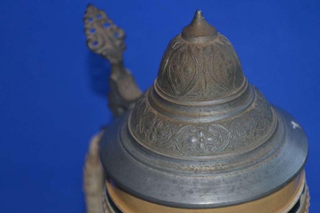 Large Vintage Reinhold Merkelbach Beer Stein on Stand- Germany