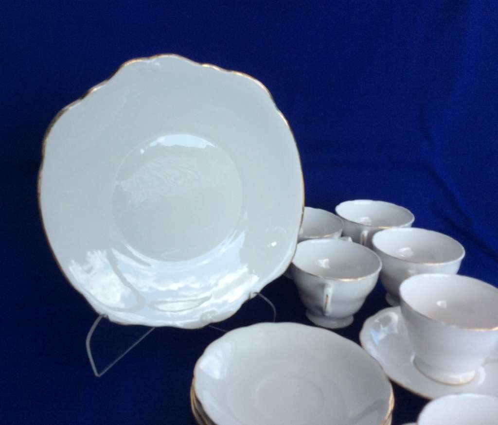 Assembled Classic White Part Tea Set - 18 Pieces