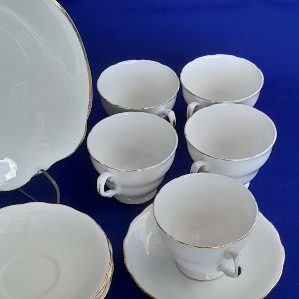 Assembled Classic White Part Tea Set - 18 Pieces