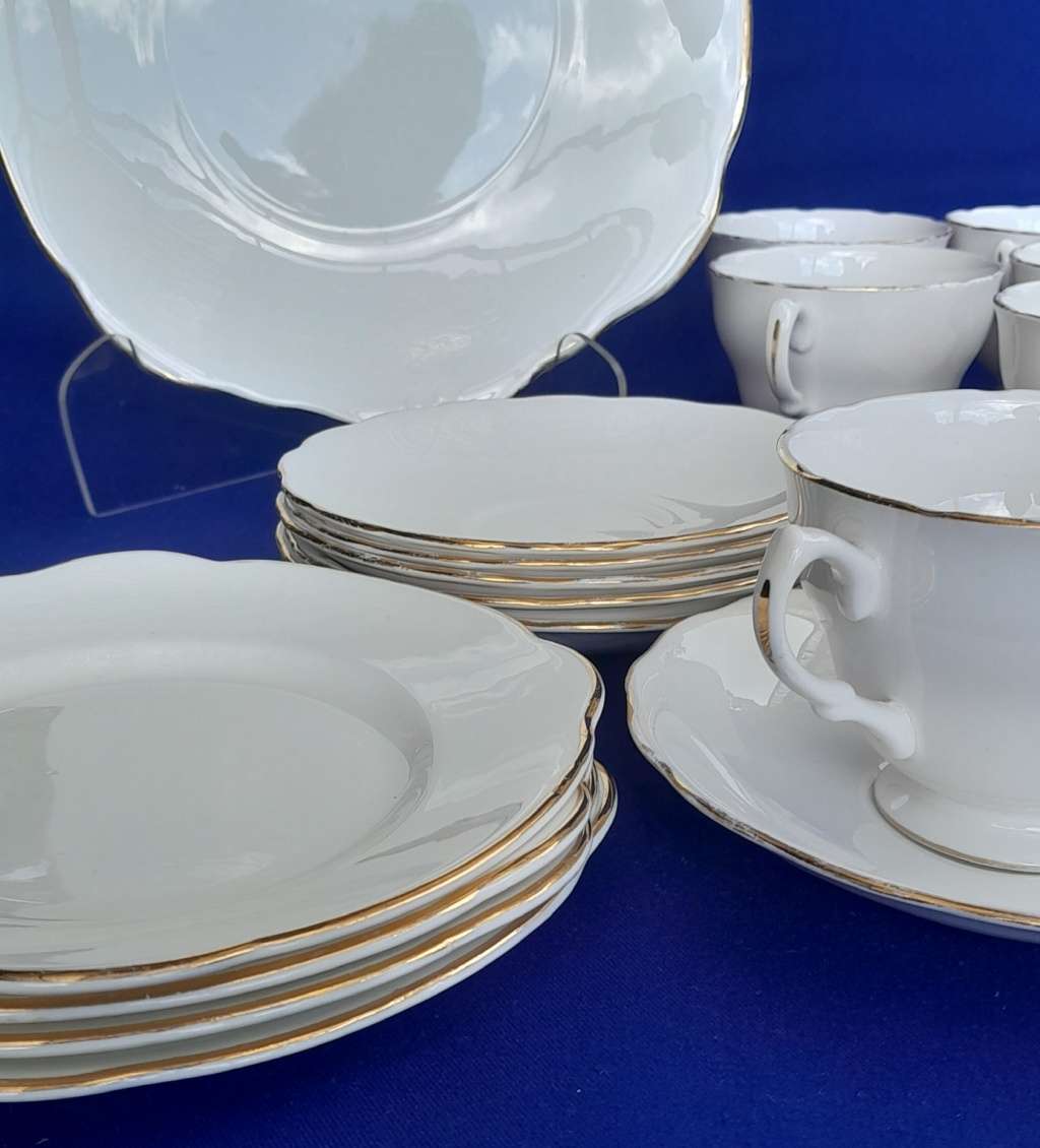 Assembled Classic White Part Tea Set - 18 Pieces