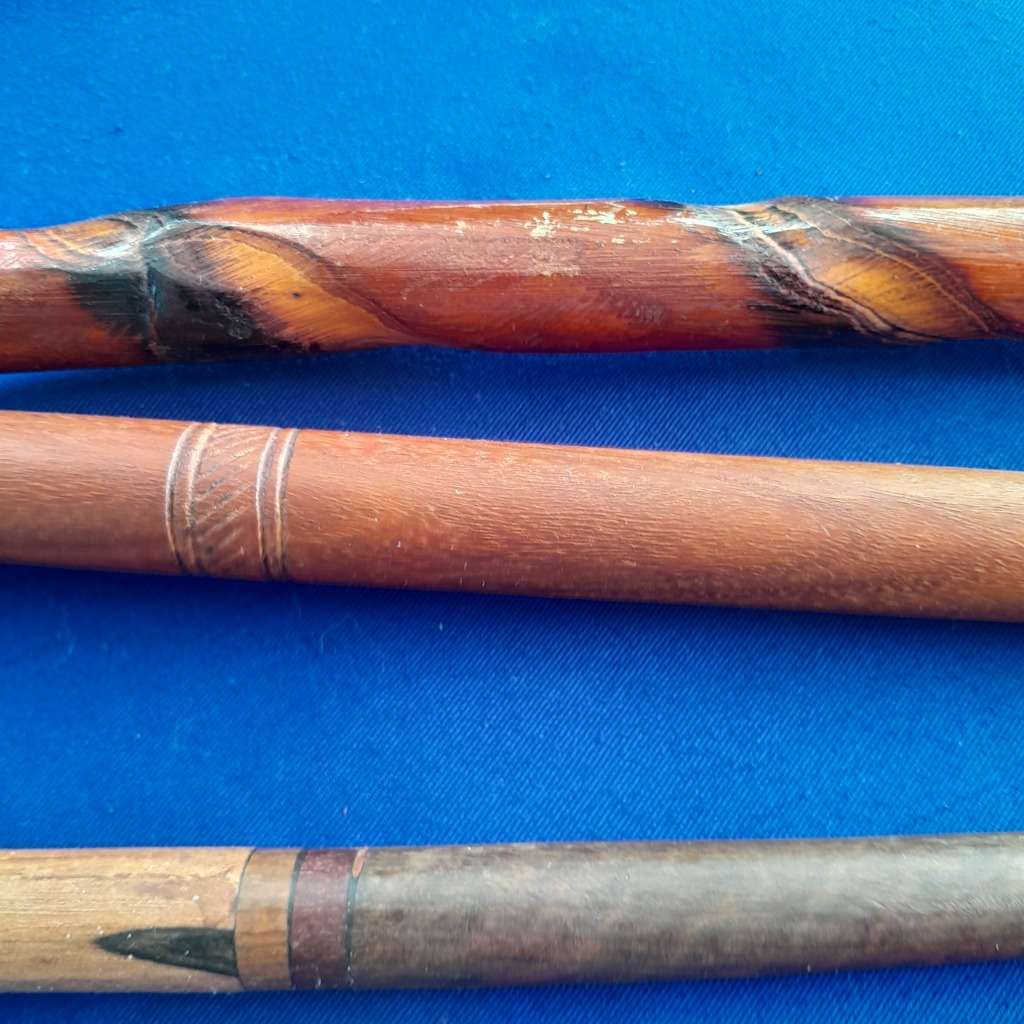 Assorted Vintage Walking Sticks in Vat Style Walking Stick Holder