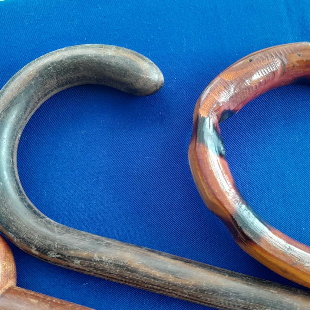 Assorted Vintage Walking Sticks in Vat Style Walking Stick Holder