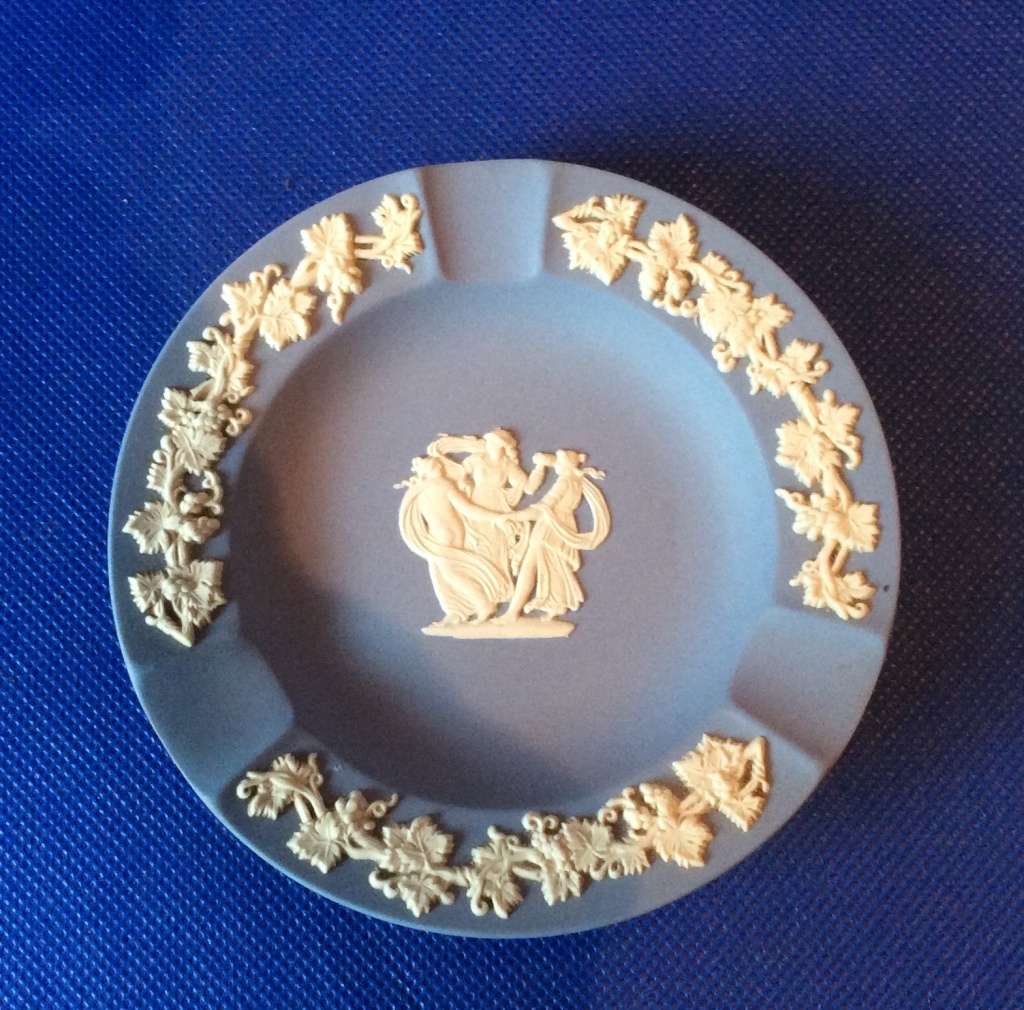 Wedgwood Blue Jasperware Items - 3 Pieces