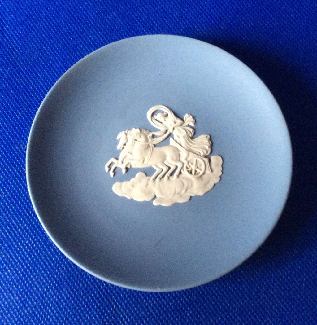 Wedgwood Blue Jasperware Items - 3 Pieces