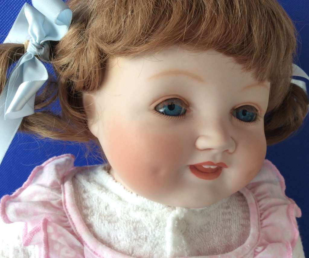 Vintage Porcelain Doll - Little Girl