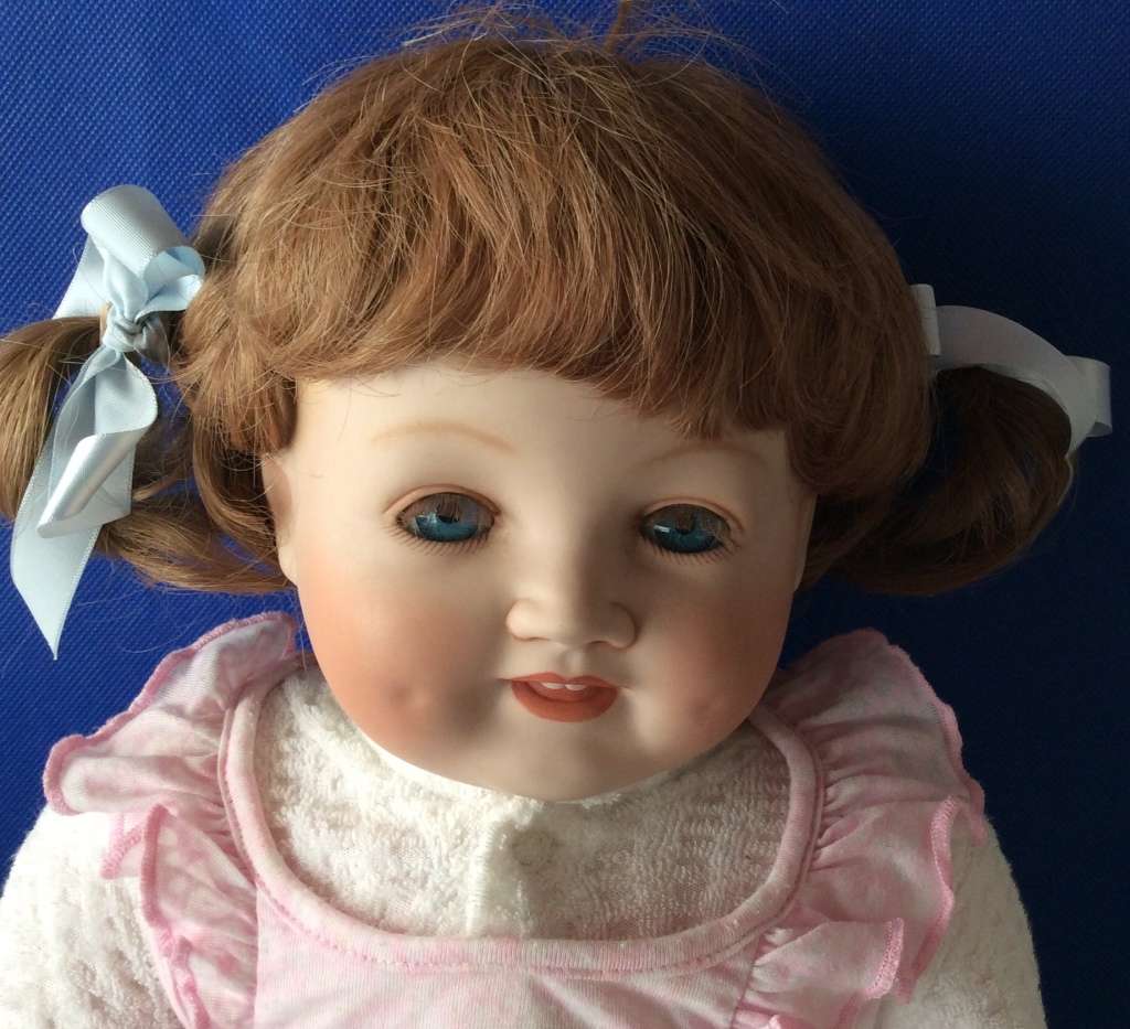Vintage Porcelain Doll - Little Girl