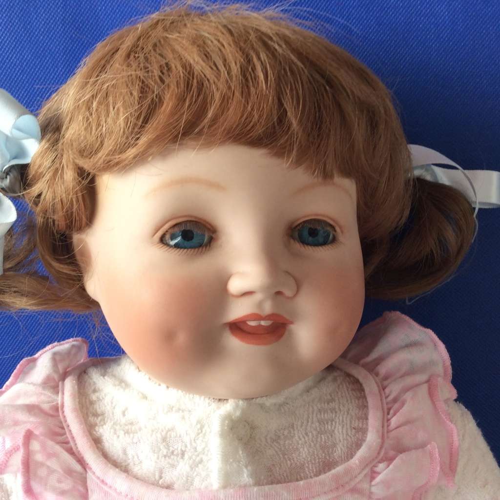 Vintage Porcelain Doll - Little Girl