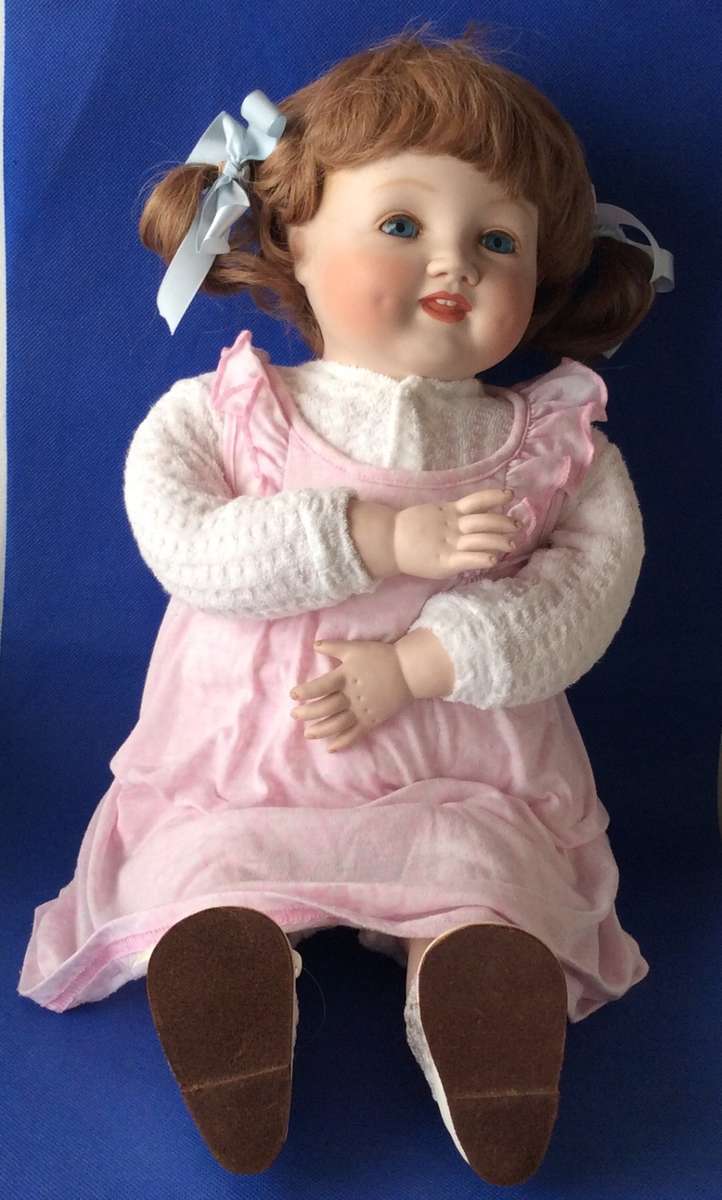 Vintage Porcelain Doll - Little Girl