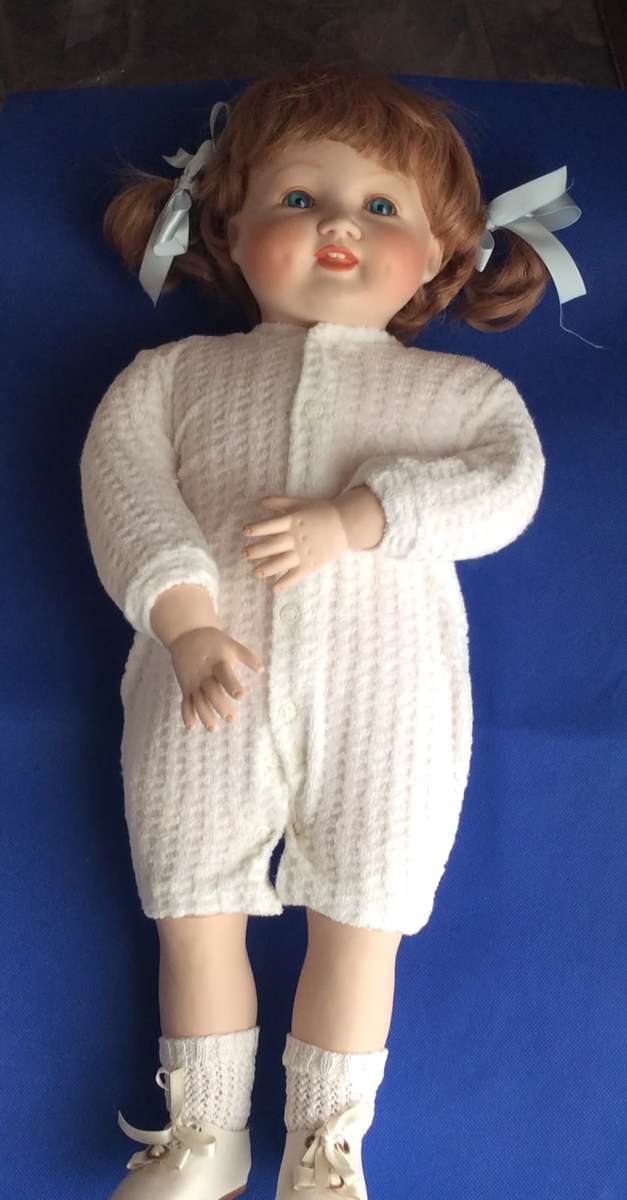 Vintage Porcelain Doll - Little Girl