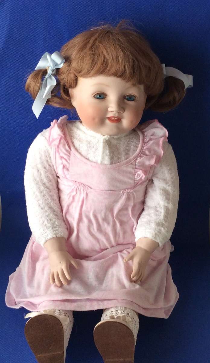 Vintage Porcelain Doll - Little Girl