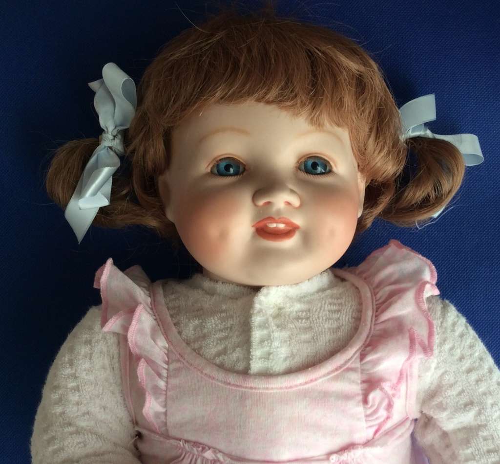 Vintage Porcelain Doll - Little Girl