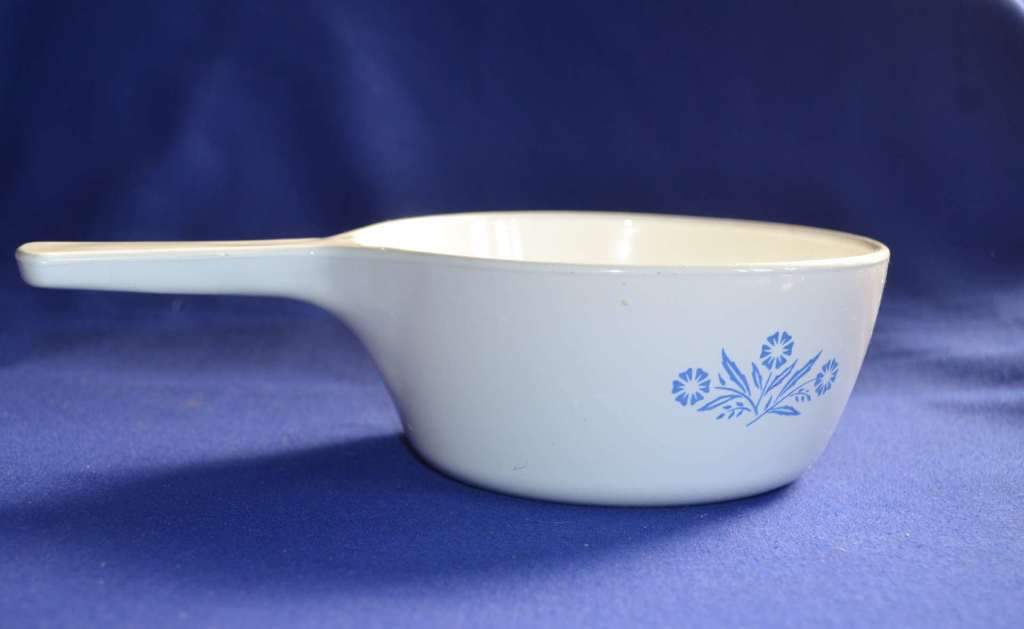 Vintage Corning Ware Cornflower Blue Saucepan /  Skillet 1 1/2 Pint