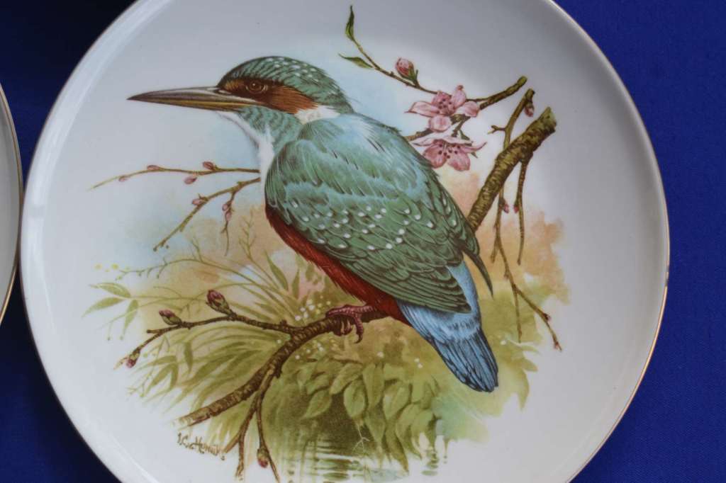 Constantia China Set of Three Bird Display / Wall Plates