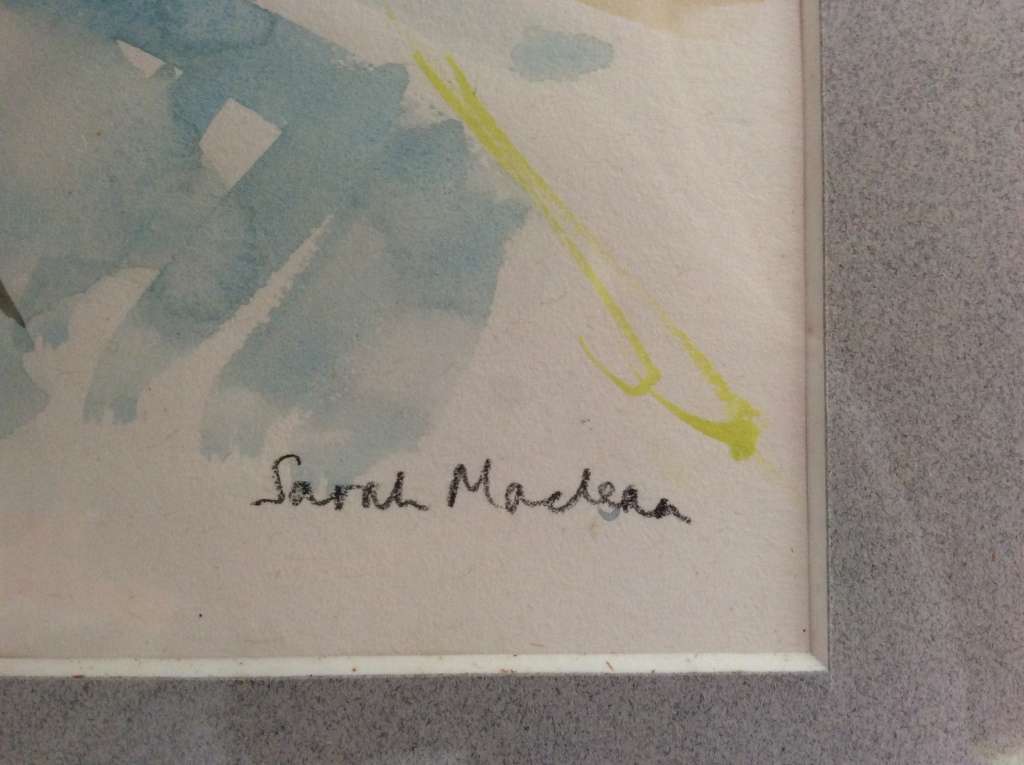 Original Water Colour Signed Sarah Maclean