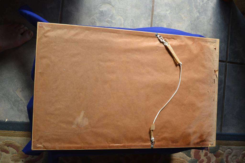 Vintage Oriental Style Tapestry - Framed behind Glass