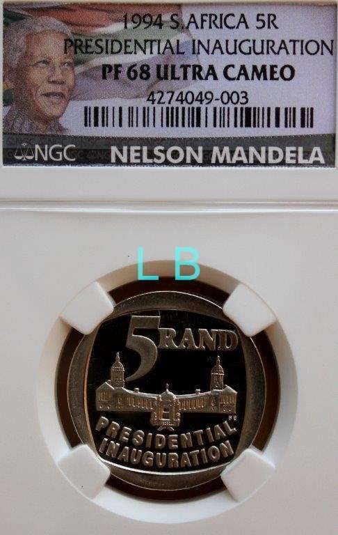 1994 NGC New Label Presidential Inauguration R5 PF 68 Ultra Cameo