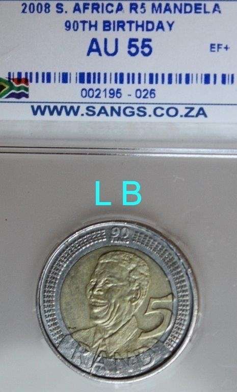 2008 SANGS Mandela 90th Birthday R5 AU 55