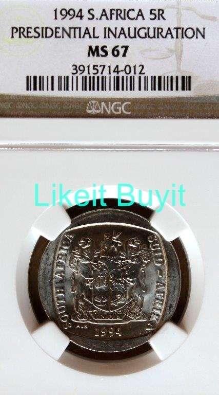 High Grade NGC 1994 Inauguration R5 MS 67