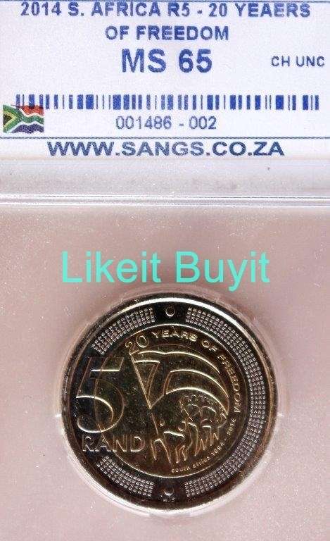2014 20 Years of Freedom SANGS R5 MS 65