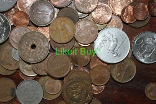 Lot of South African and World Coins - 452.1gr