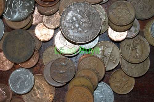 Lot of South African and World Coins - 373.0gr