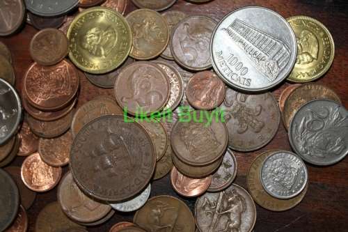 Lot of South African and World Coins - 373.0gr