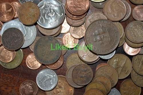 Lot of South African and World Coins - 373.0gr