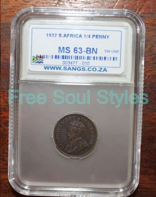 1932 SANGS 1/4 Penny MS 63 BN