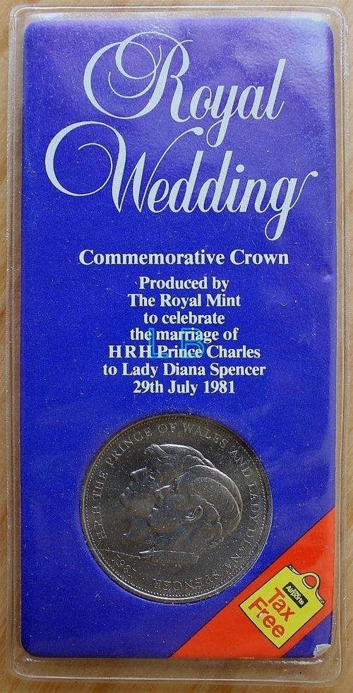 Official Lady Diana and Prince Charles Royal Wedding Commemorative Crown